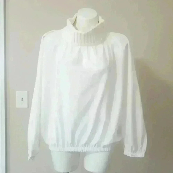 Zara Knit Cowl Collar Balloon Sleeve Oversized Top - Picture 3 of 9